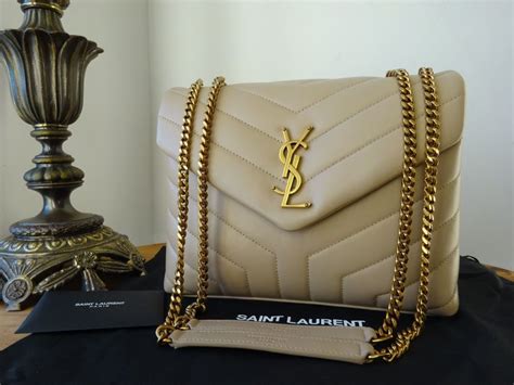 ysl loulou beige small|st laurent calfskin y monogram.